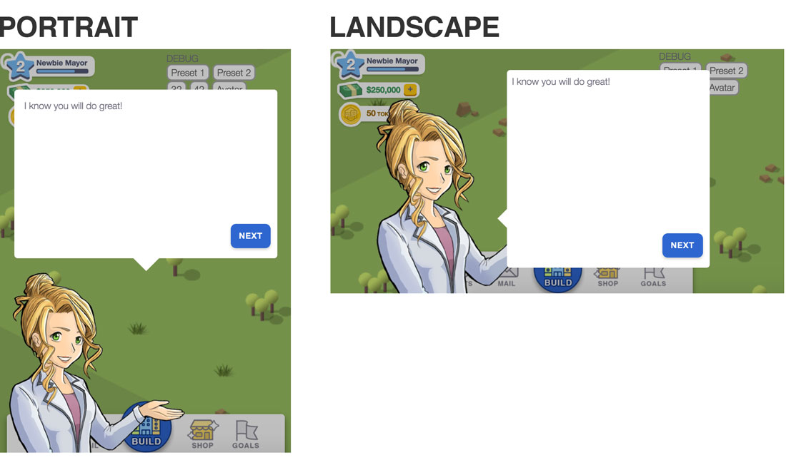 HTML5 Game Development Responsive CSS DOM Pocket City Mobile iOS Android Screenshot City Sim Building